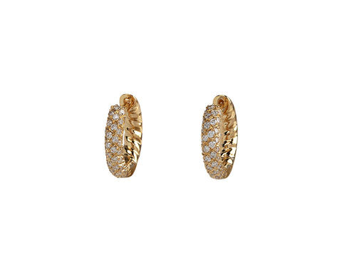 Anita Ko Diamond Zoe Hoop Earrings