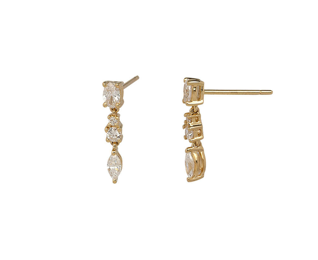 Anita Ko Diamond Maya Drop Earrings Side