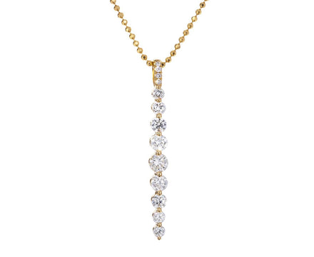 Anita Ko Yellow Gold Diamond Twiggy Necklace