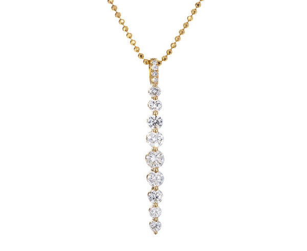 Anita Ko Yellow Gold Diamond Twiggy Necklace