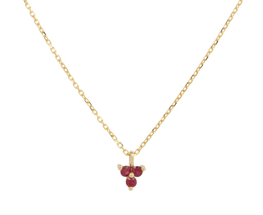 Ruby Triad Necklace
