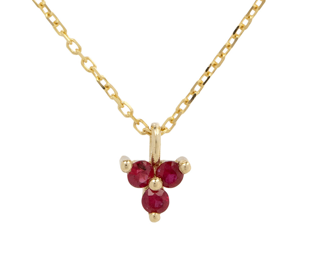 Ruby Triad Necklace