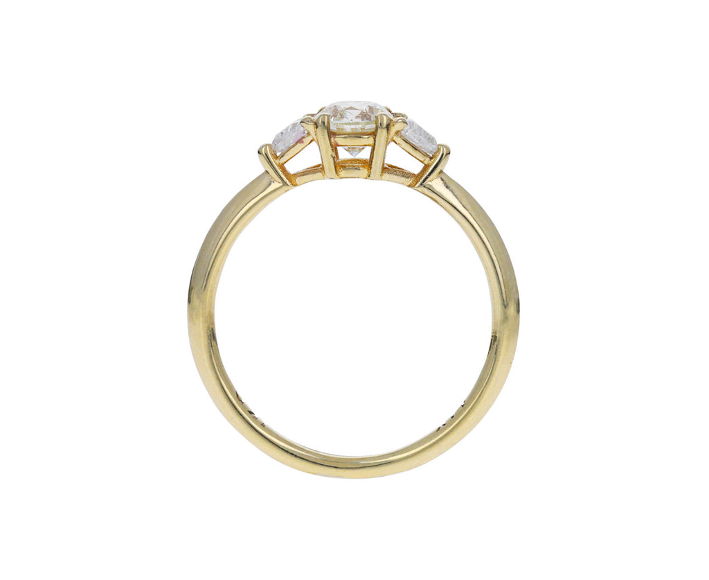 Trillion Knife Edge Diamond Ring