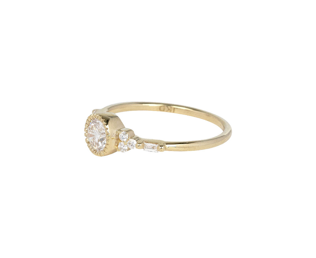 Large Round Diamond Poeme Ring
