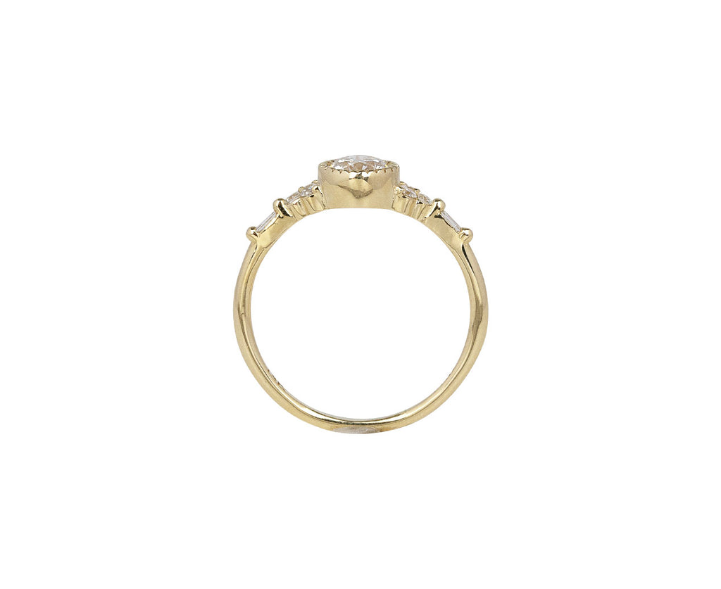 Large Round Diamond Poeme Ring