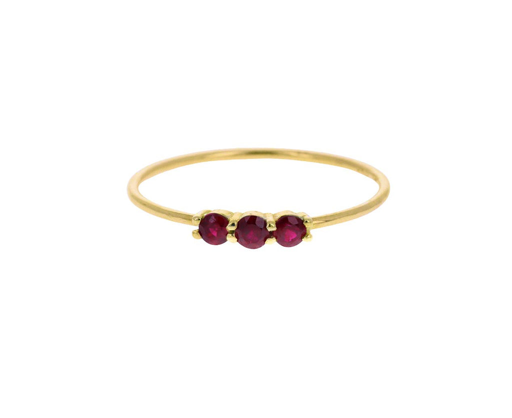 Triple Ruby Ring