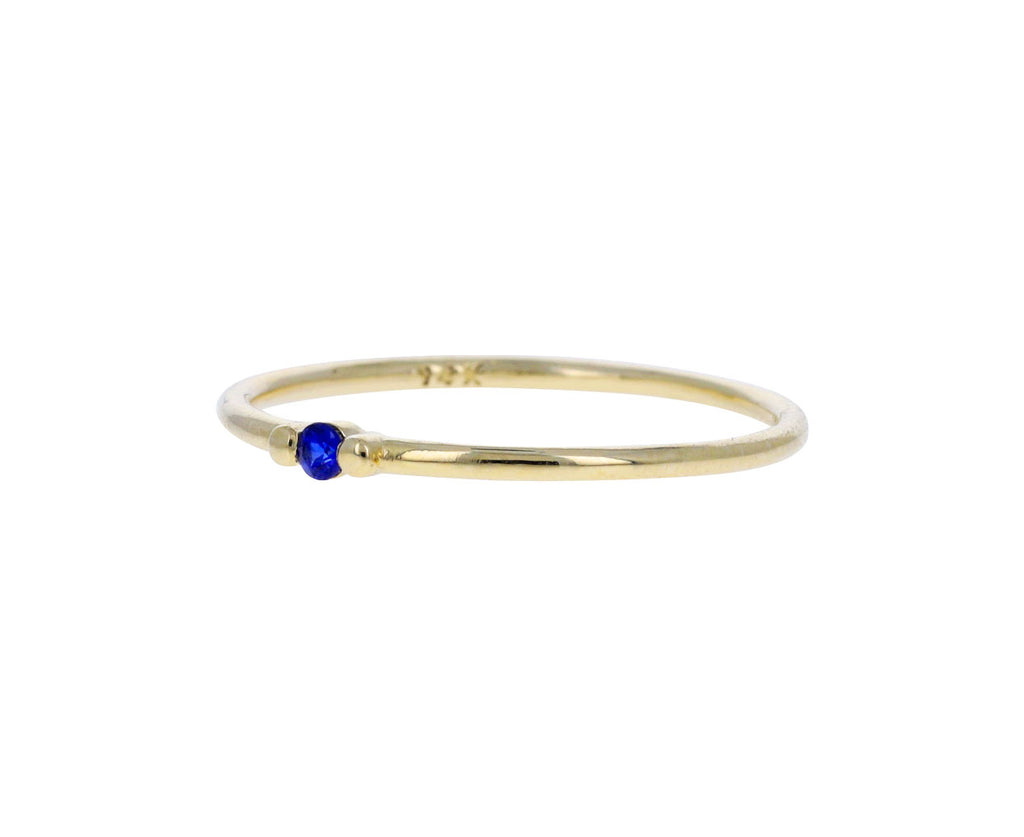 Blue Sapphire Ball Ring
