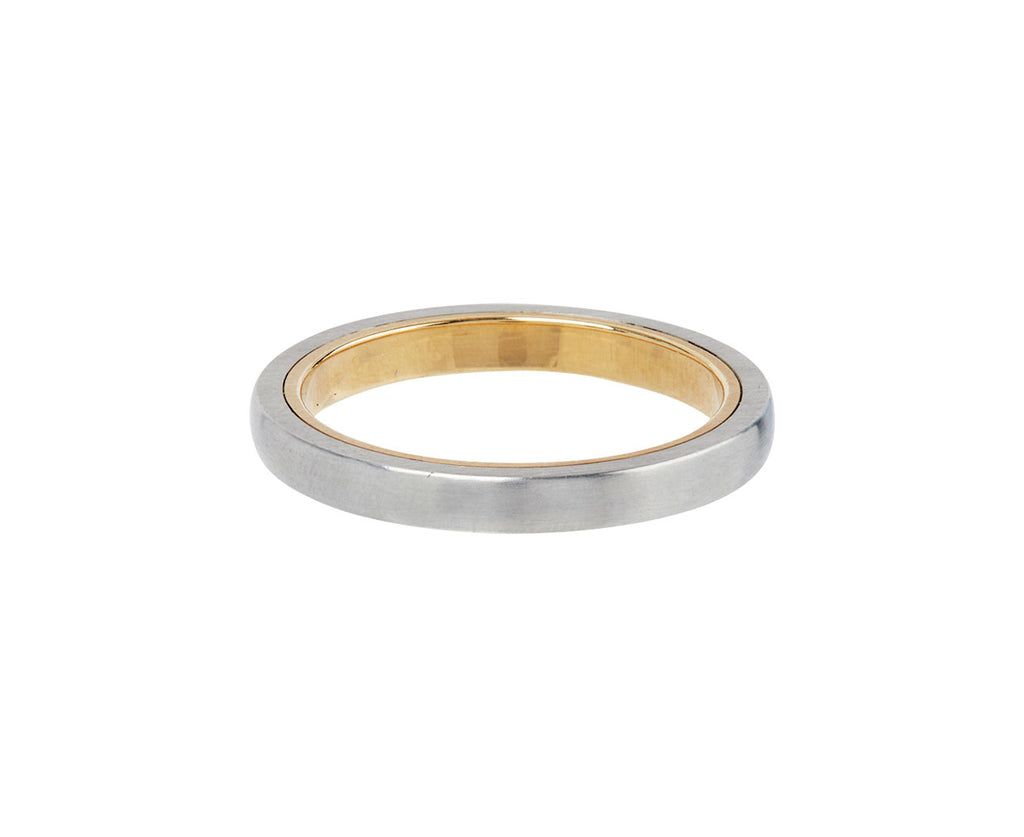 Nicole Landaw Men's Platinum and Gold Band