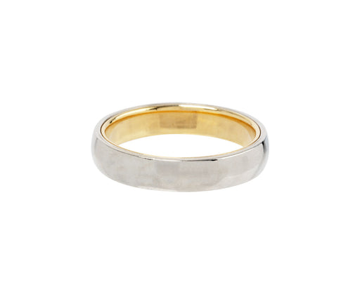 Men's High Polish Lower Dome Band