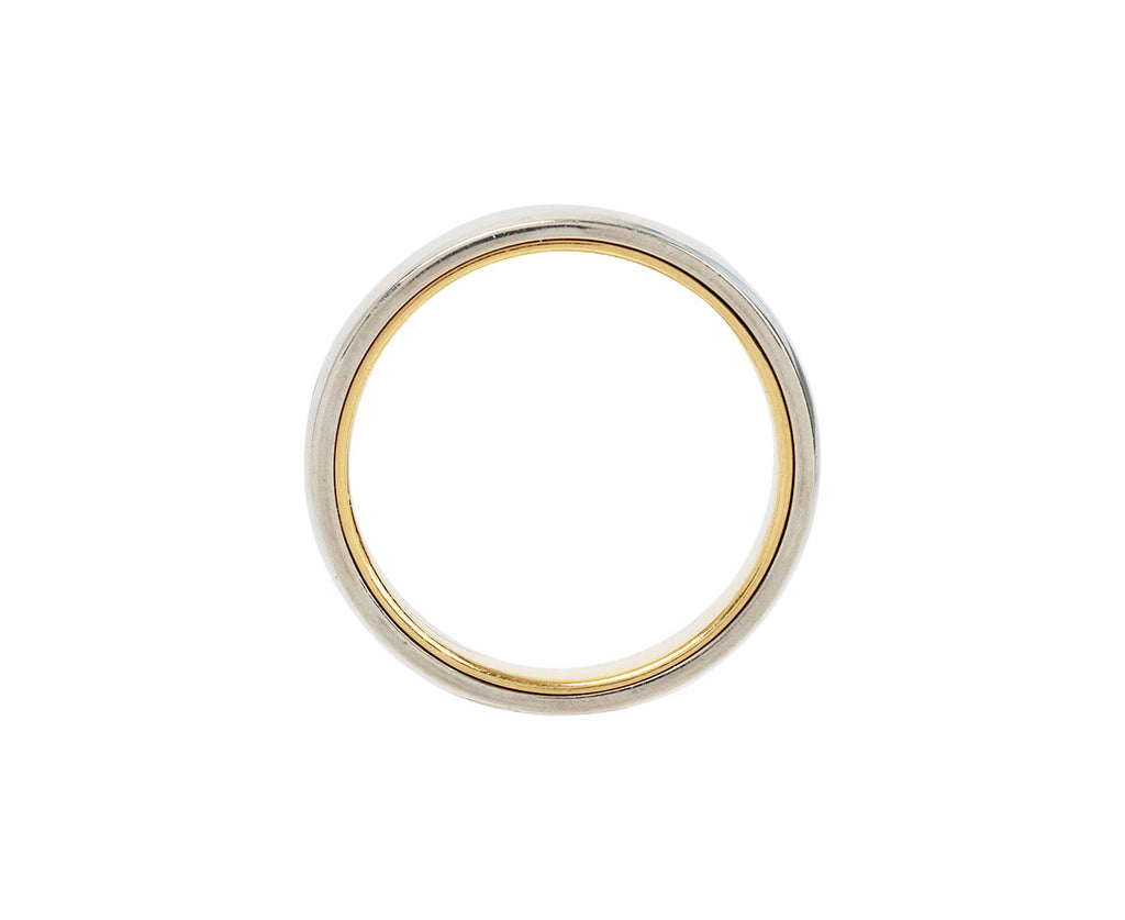 Men's High Polish Lower Dome Band
