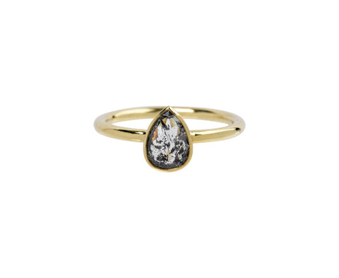 Mandrel Studio Pear Shaped Rustic Diamond Solitaire