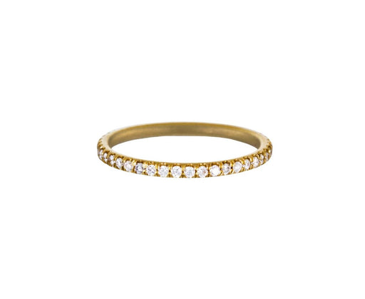 Yellow Gold Diamond Eternity Band - TWISTonline 