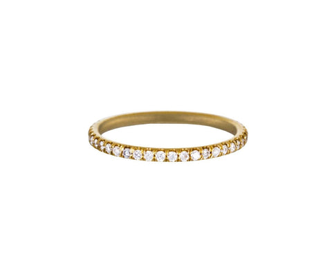 Yellow Gold Diamond Eternity Band - TWISTonline 