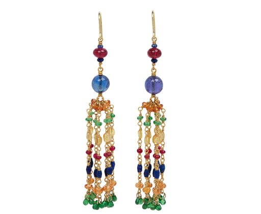 Mallary Marks Rainbow Multi Gem Dancing Confetti Earrings