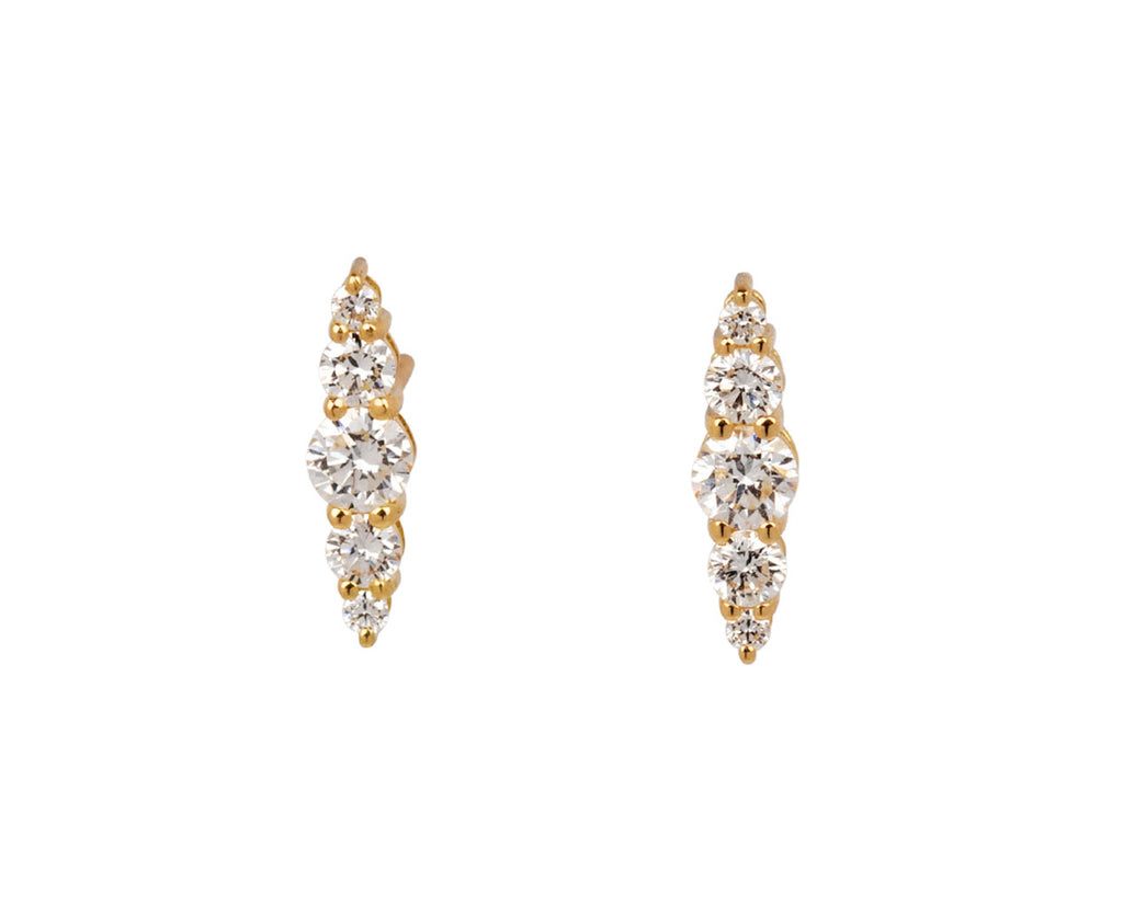 Melissa Kaye Graduated Diamond Aria Stud Earrings