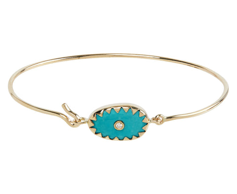 Pascale Monvoisin Turquoise and Diamond Orso N°1 Bracelet