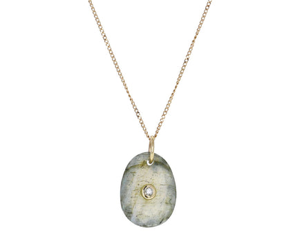 Labradorite and Diamond Orso N°1 Necklace