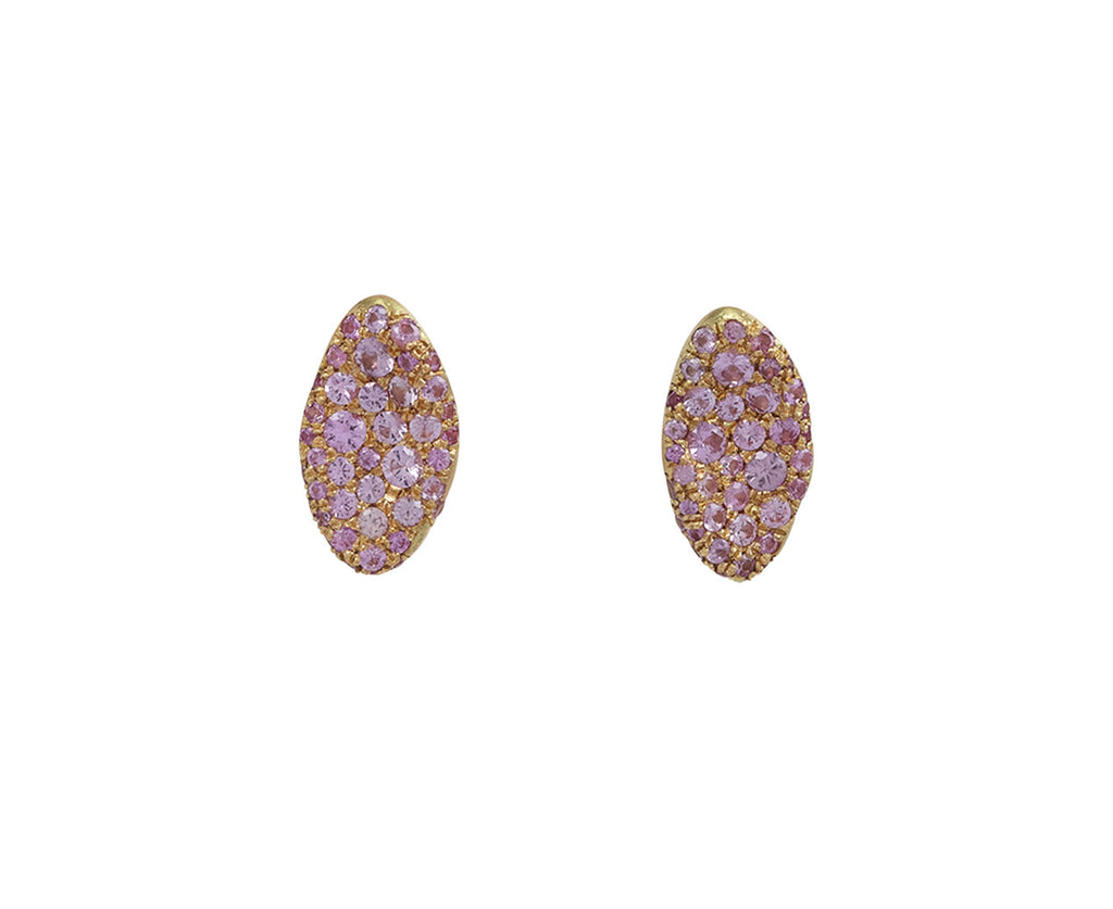 Nada Ghazal Pink Sapphire Baby Malak Stud Earrings