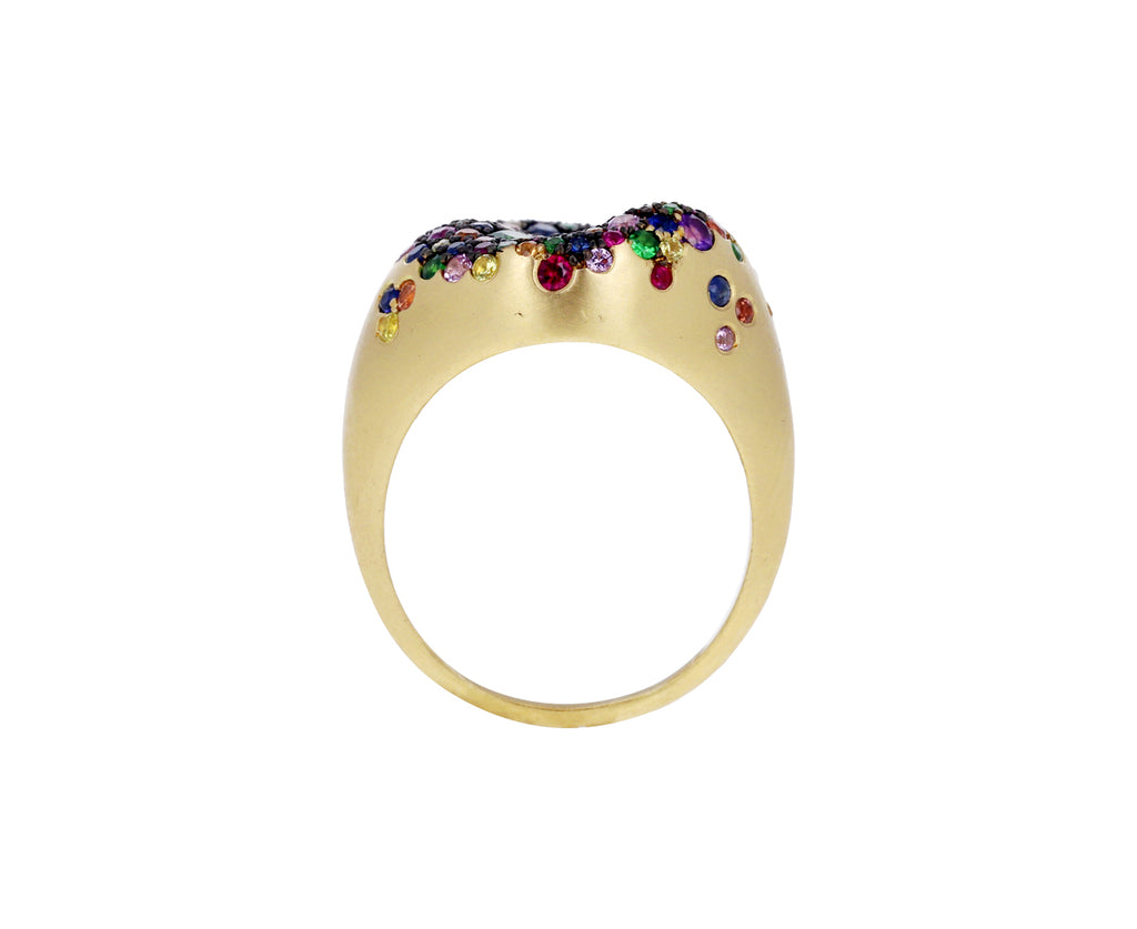 Rainbow Sapphire Baby Malak Bonbon Ring