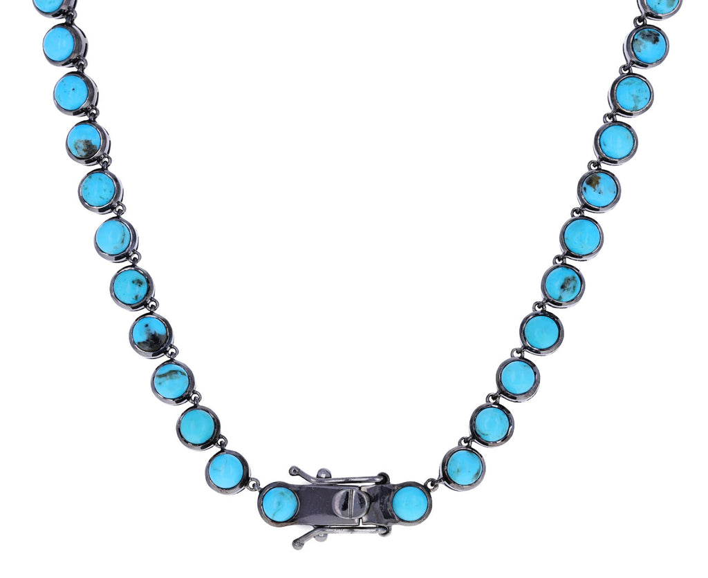 Small Turquoise Riviere Dot Necklace