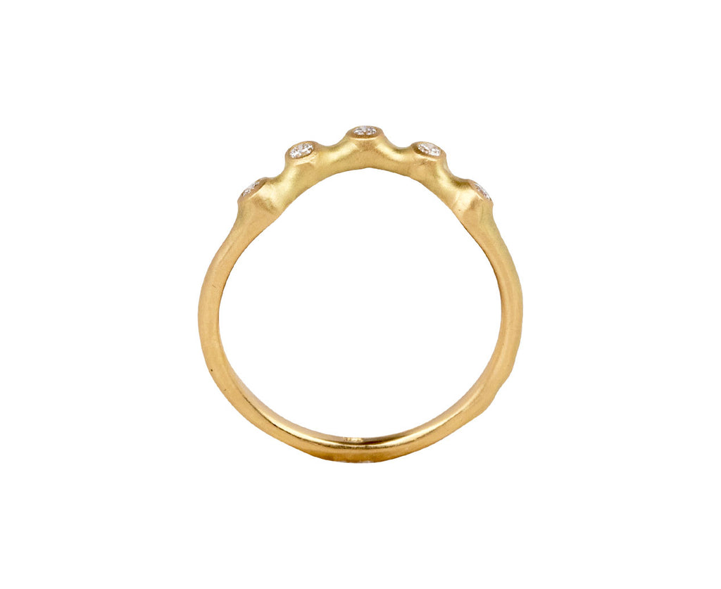 Johnny Ninos Diamond Contour Band Top View