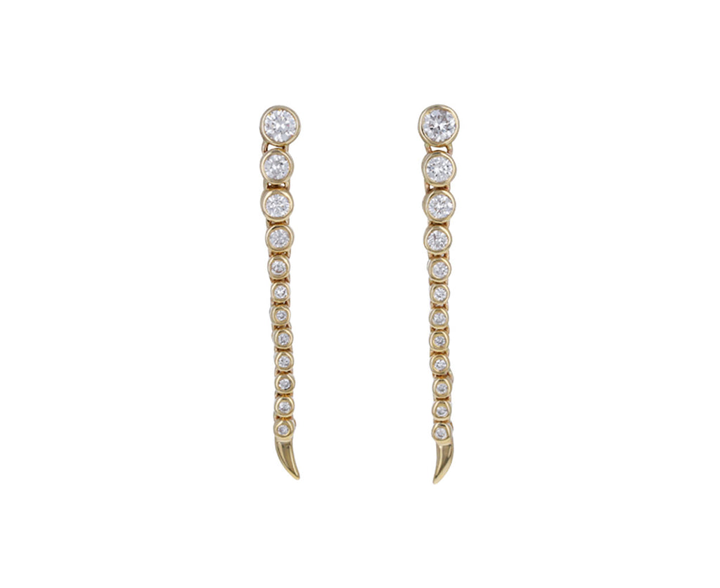 Short Continuum Diamond Earrings