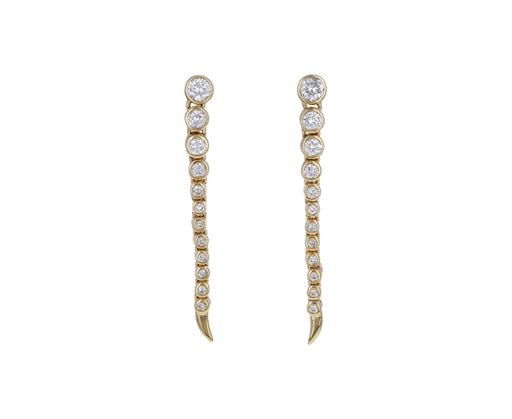 Short Continuum Diamond Earrings