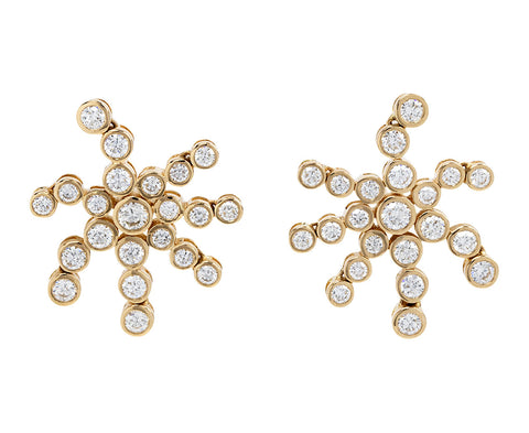 ONDYN Small Diamond Burst Stud Earrings