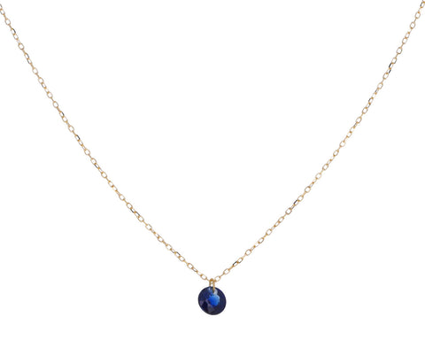Blue Sapphire Chakra Simple Necklace