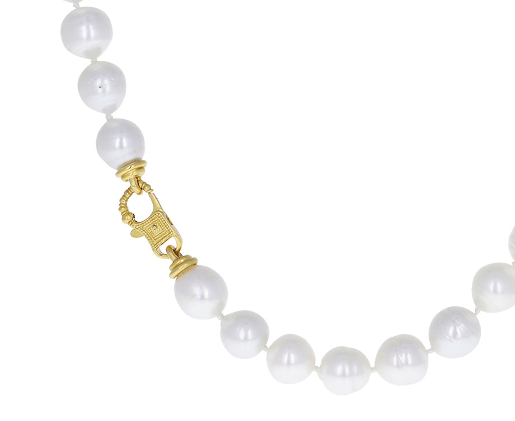 South Sea Pearl Fibula Clasp Necklace