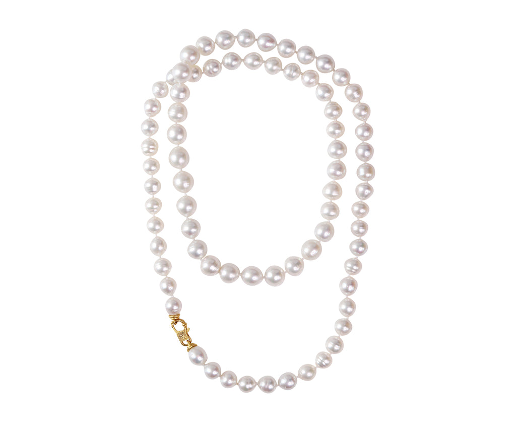 South Sea Pearl Fibula Clasp Necklace