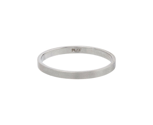 Rosanne Pugliese Thin Platinum Men's Wedding Band