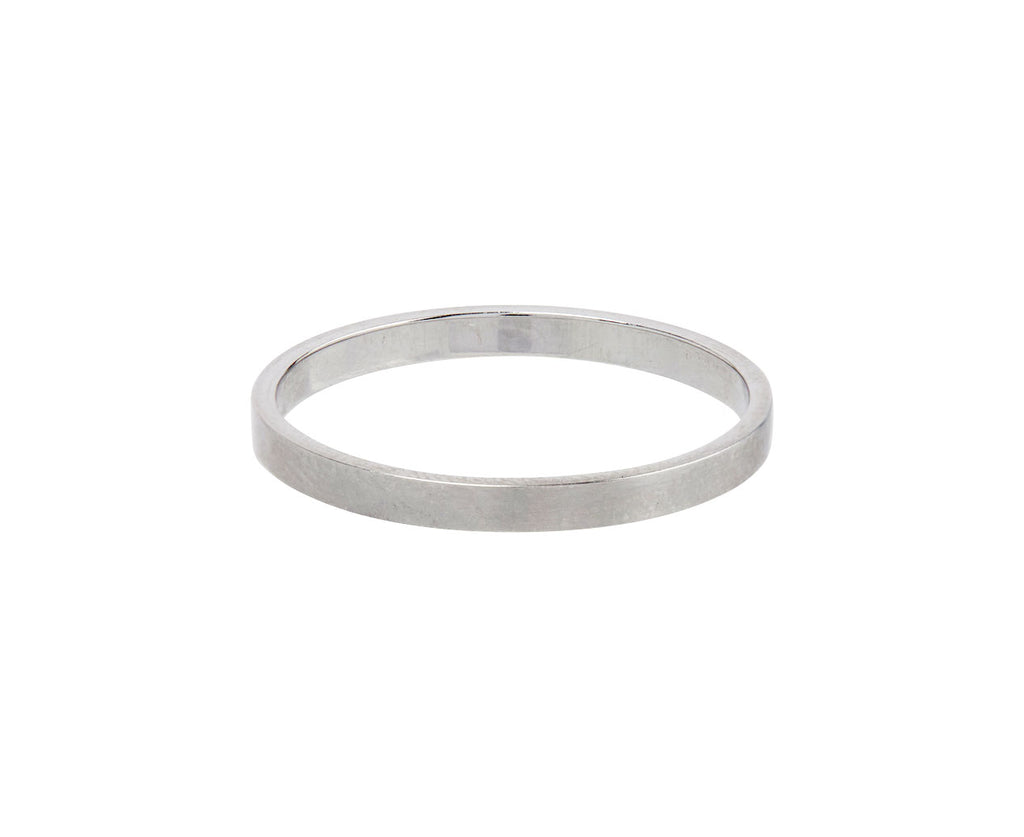 Rosanne Pugliese Thin Platinum Men's Wedding Band Side