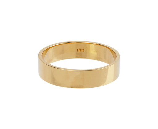 Polished Gold Men's Wedding Band