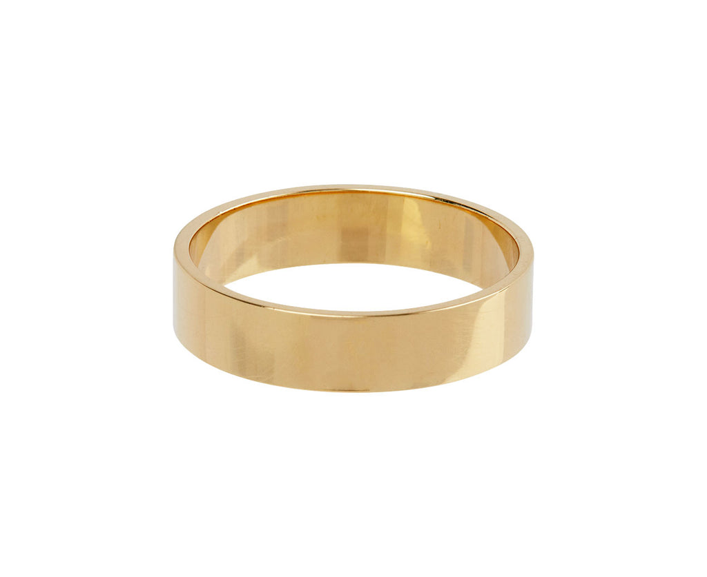 Polished Gold Men's Wedding Band