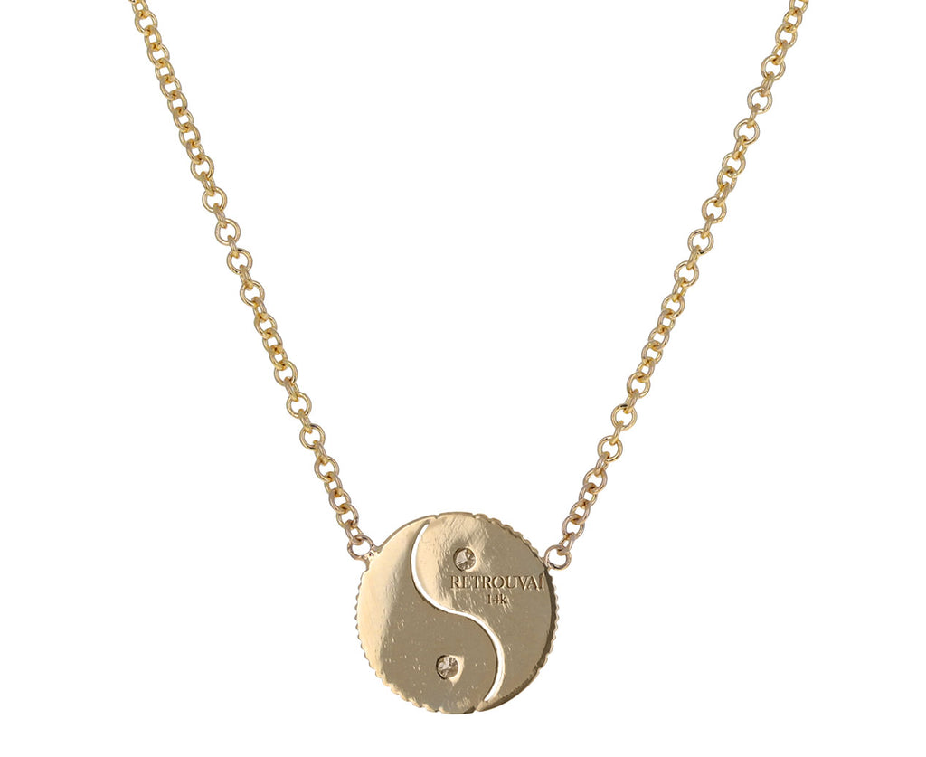 Mini Gold Yin Yang Pendant Necklace