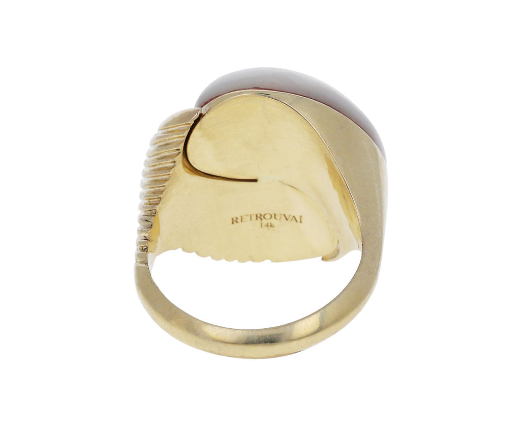 Mother-of-Pearl Yin Yang Ring