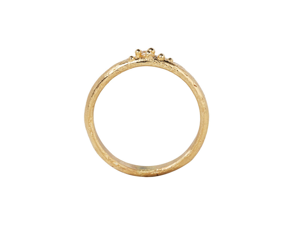 Ruth Tomlinson Gold Half Round Diamond Band Top