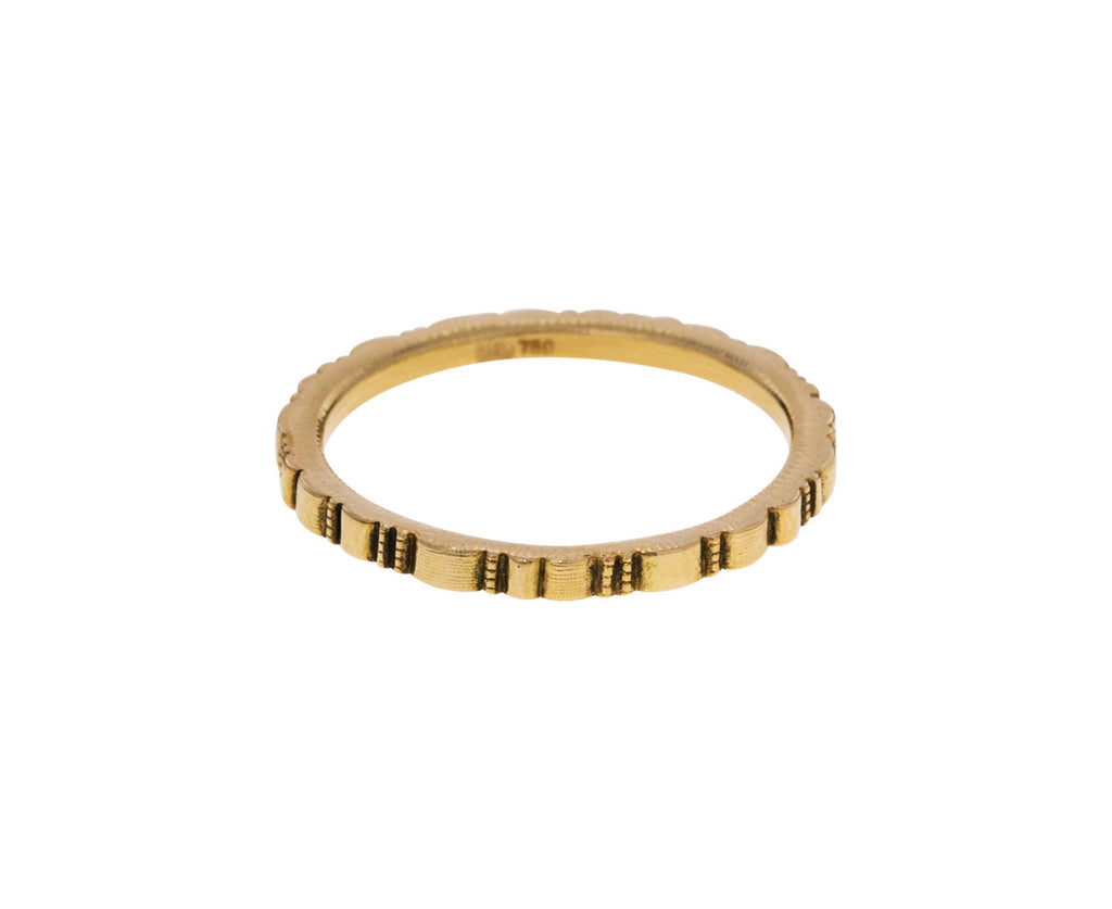 Yellow Gold Ridges Band - TWISTonline