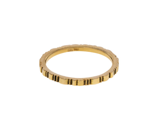 Yellow Gold Ridges Band - TWISTonline