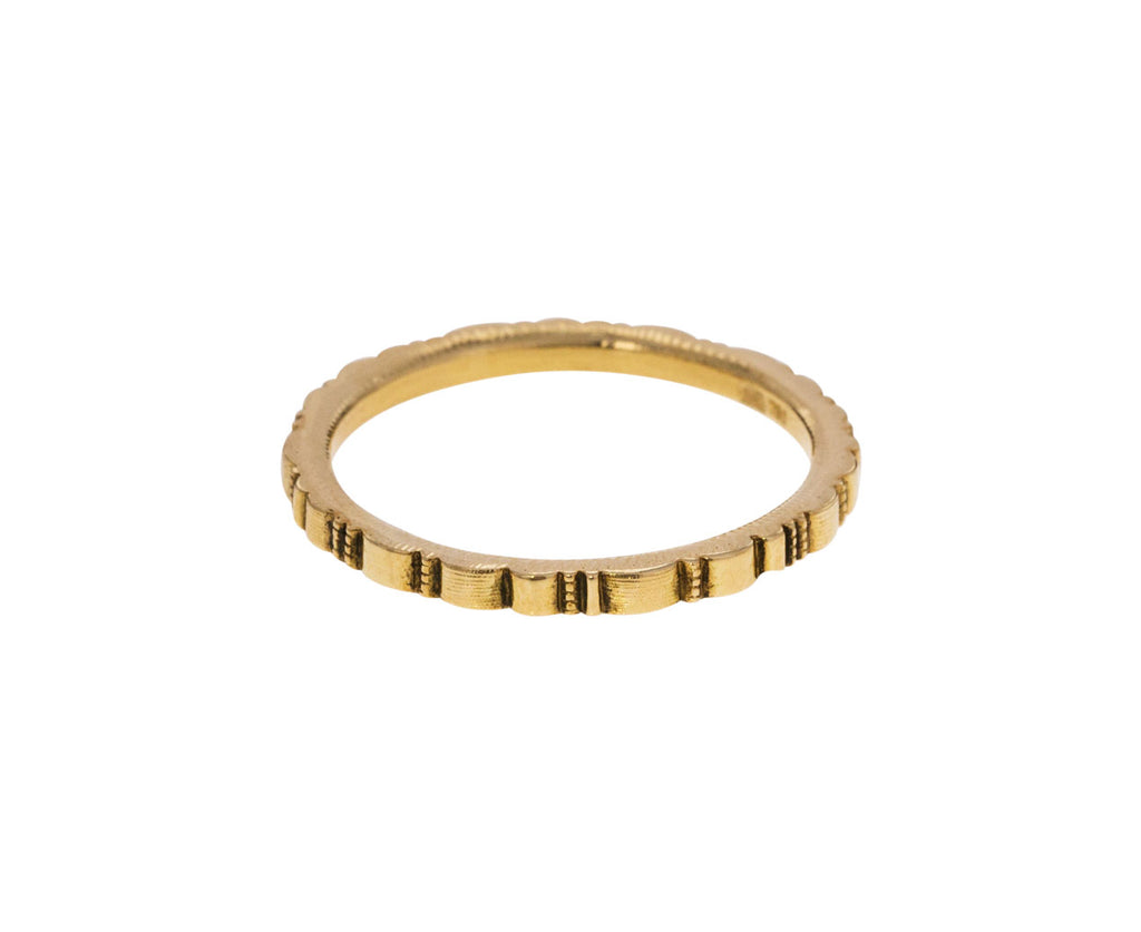 Yellow Gold Ridges Band - TWISTonline