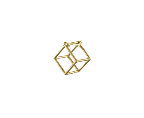 Extra Small Open Cube SINGLE EARRING - TWISTonline
