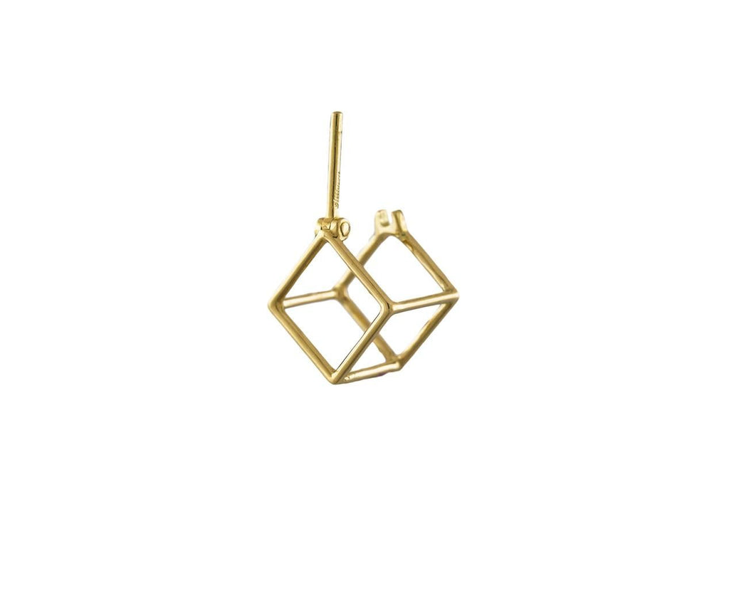 Extra Small Open Cube SINGLE EARRING - TWISTonline