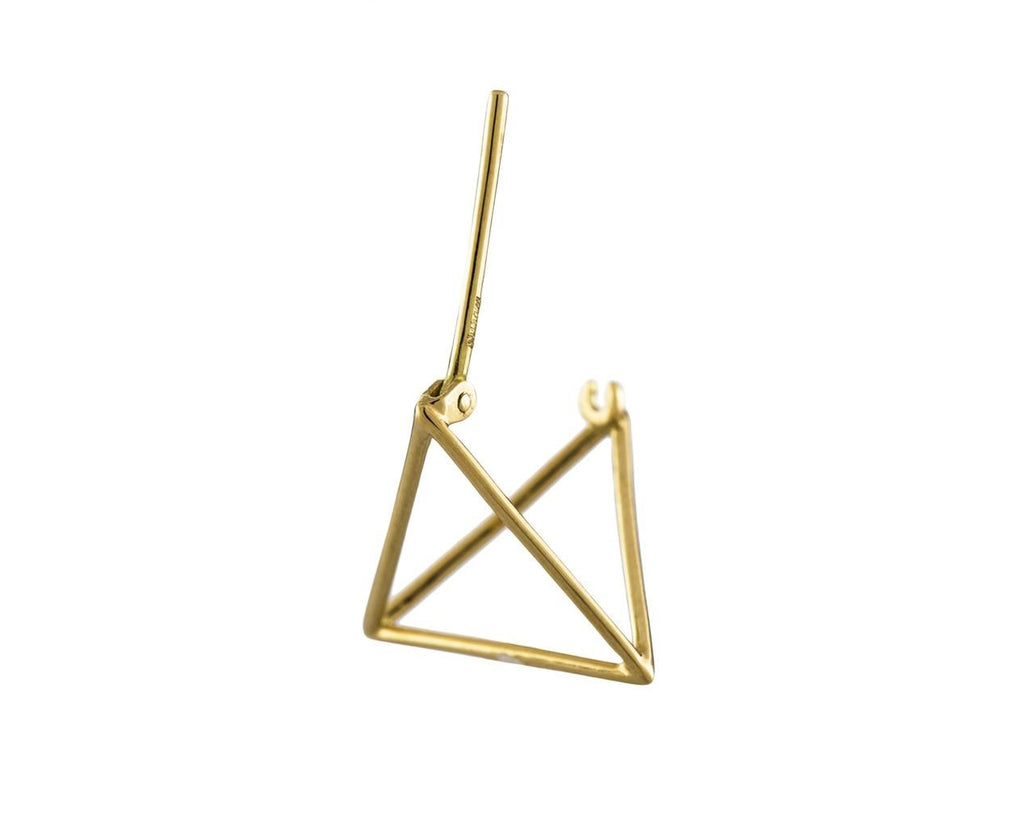 Small Open Pyramid SINGLE EARRING - TWISTonline
