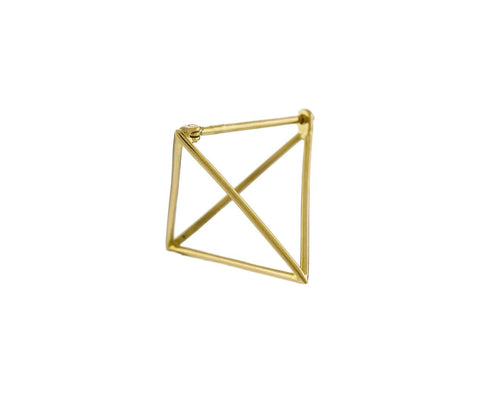 Medium Open Pyramid SINGLE EARRING - TWISTonline
