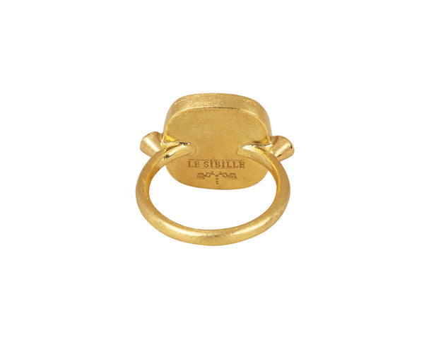 ミニロココRING 真鍮 Le Sibille Micromosaic Rose Ring