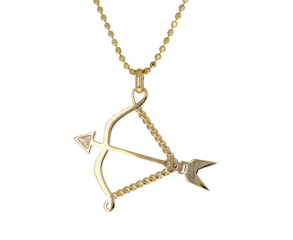 Bow and arrow pendant necklace online
