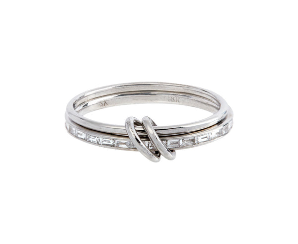 最安値に挑戦！ Gold White Kilcollin Spinelli Callisto Ring Diamond Baguette アクセサリー
