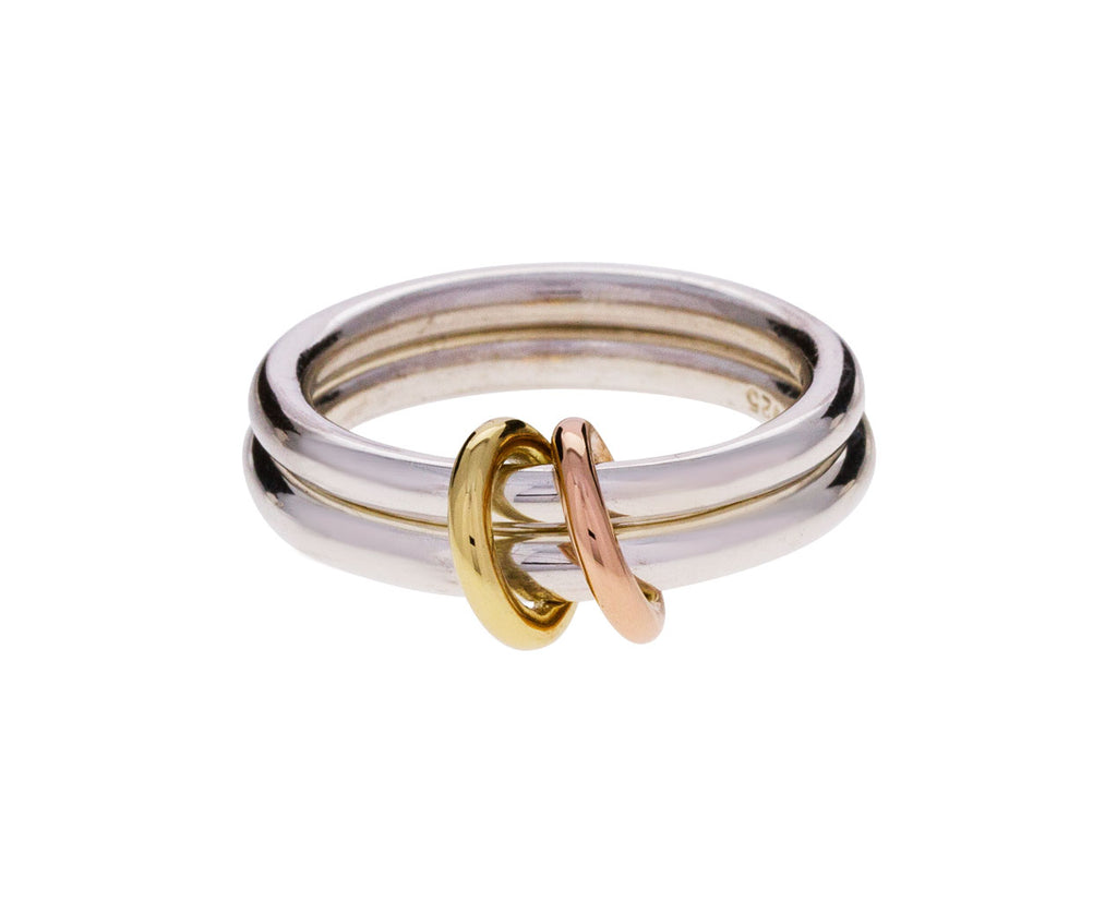 Silver and Gold Caliope Ring - TWISTonline