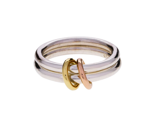 Silver and Gold Caliope Ring - TWISTonline